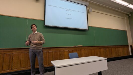 Nathan at seminar